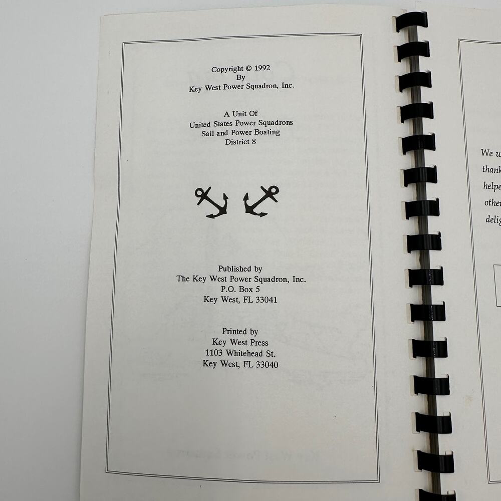 Vintage Cookbook "Cooking in Paradise" by the Key West Power Squadron 1992 - Picture 2 of 6